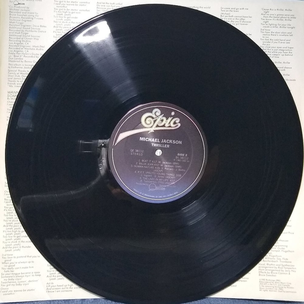 Michael Jackson Thriller 1982 Gatefold Vinyl record "G" - Picture 5 of 6